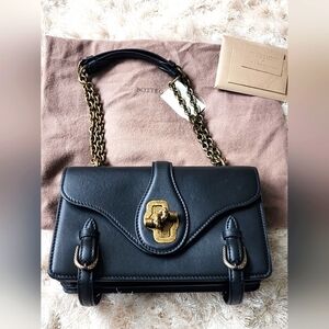 $4000 Brand New Bottega Veneta 50th Anniversary City Knot Shoulder Bag Black